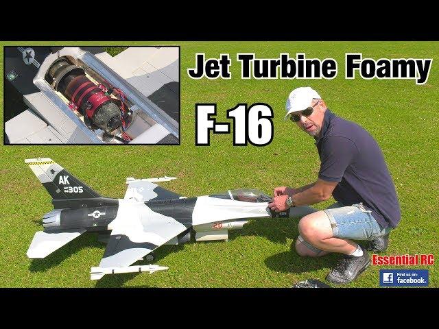 HSD JETS F-16 (TURBINE jet engine IN an EPO FOAM JET !)