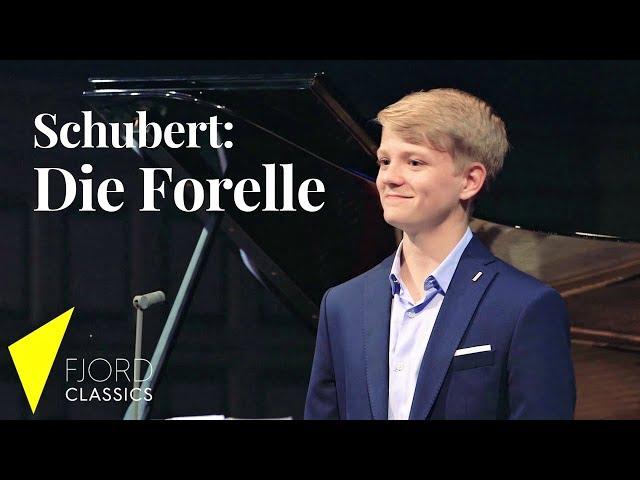 Die Forelle | Aksel Rykkvin (15y baritone) & Piers Lane | English CC