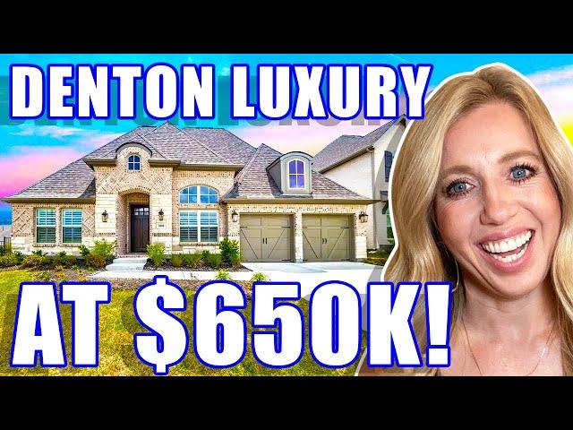 $650K AFFORDABLE LUXURY Living In Denton Texas 2024 | Denton TX Homes | Dallas TX Suburbs