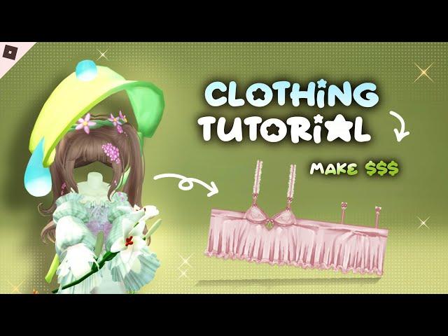 how to make ROBUX from DESIGNING CLOTHES | roblox designing tutorial (2024)