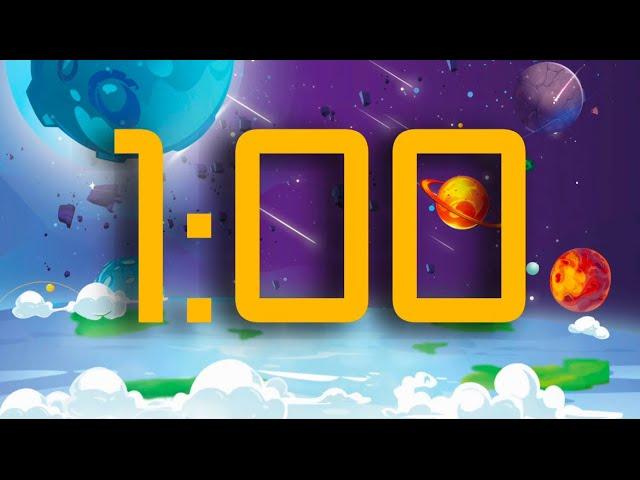 1-Minute Timer: Outer Space Countdown