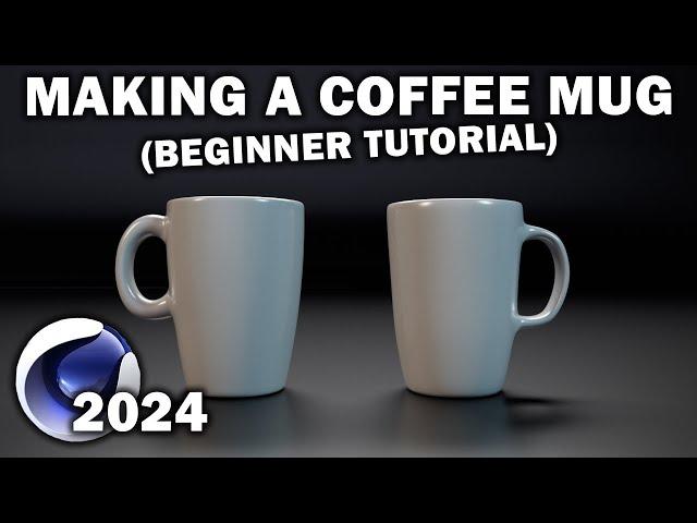 Cinema 4d 2024: Making A Coffee Mug (Beginners Tutorial)