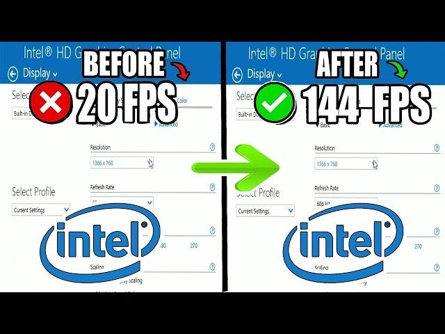 BEST INTEL HD GRAPHICS Settings 2024INTEL Settings for GAMING️*Updated*