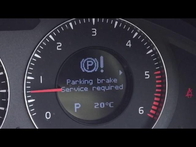 VOLVO ELECTRIC PARKING BRAKE FAULT, HOW TO RELEASE IN A EMERGENCY XC70 V70 S70 C70 S80 S90 V90 XC90