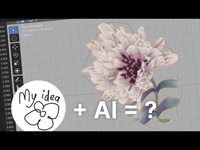 AI to 3D Art | Midjourney + Blender Geometry Nodes Workflow