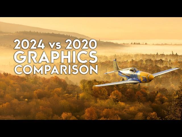 Graphics COMPARISON of Microsoft Flight Simulator 2024 vs MSFS2020