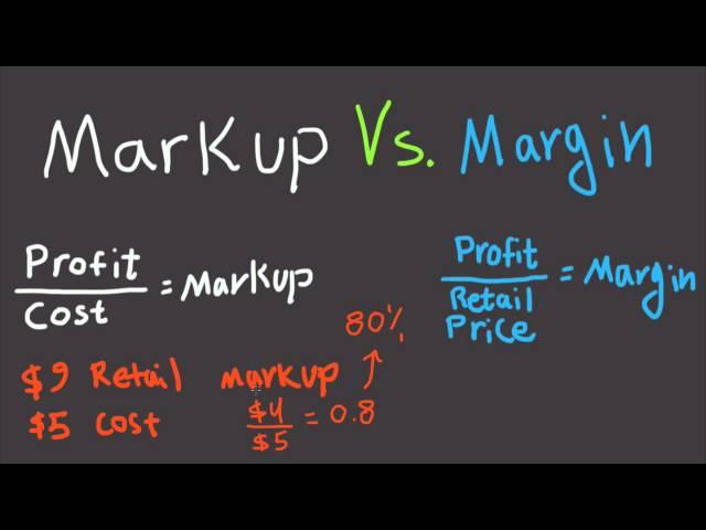 Markup Vs. Margin Explained For Beginners - Difference Between Margin and Markup