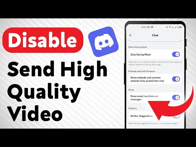 How to Disable Send High Quality Video On Discord (Updated)