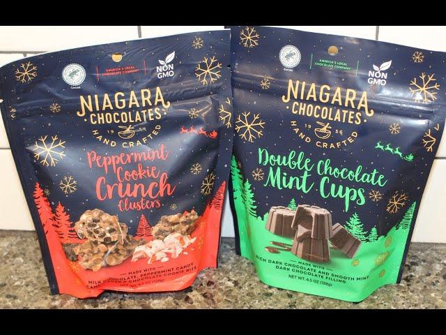 Niagara Chocolates: Peppermint Cookie Crunch Clusters & Double Chocolate Mint Cups Review