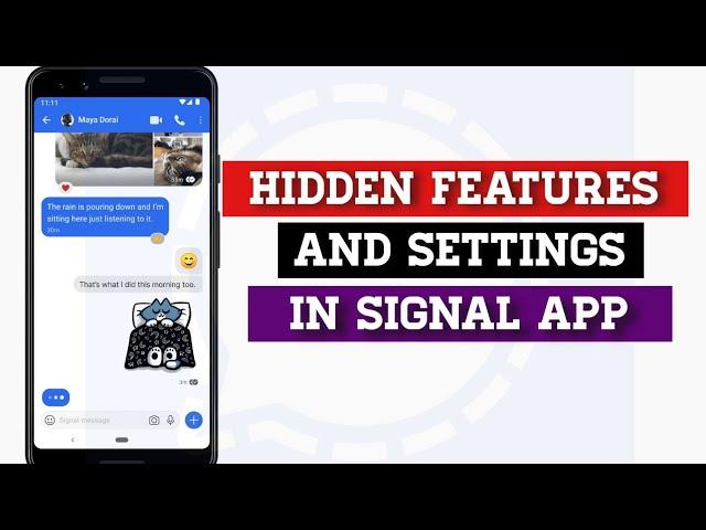 SIGNAL APP TIPS AND TRICKS // signal app hidden features & settings