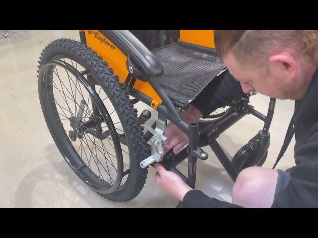 FreeWheel fitted to G Explorer Wheelchair