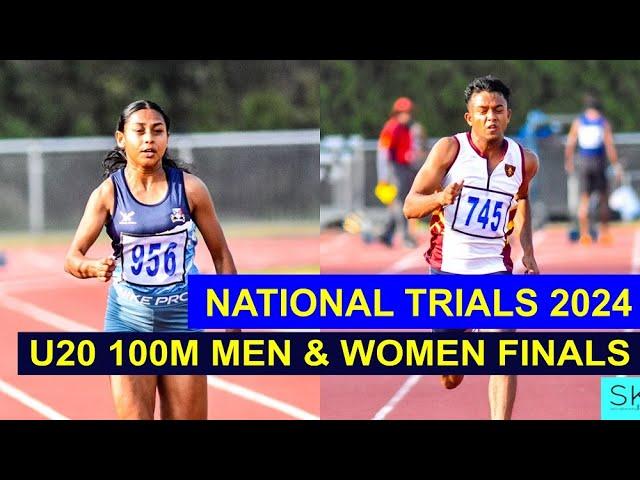 100m Under 20 Women and Men Finals -  National Trials 2024  | Paris 2024