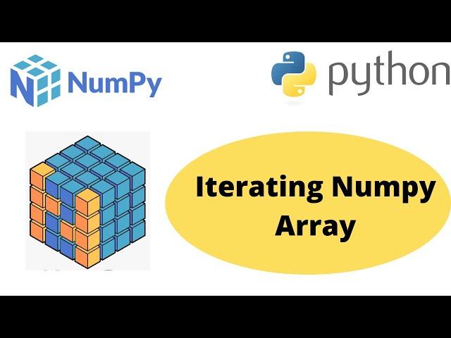 Iterating over an Array in Numpy | Iterate Numpy array | Python Numpy Tutorial