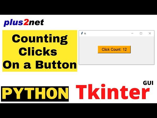 Counting and displaying number of clicks on a button inside a Tkinter window