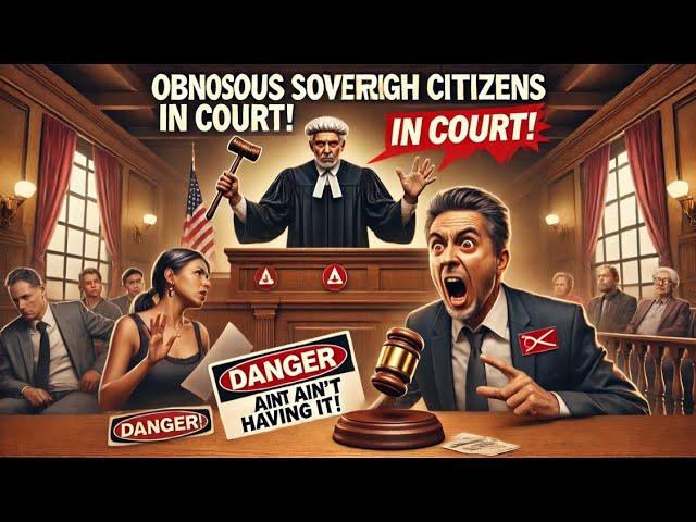 OBNOXIOUS SOVEREIGN CITIZENS COME TO COURT AND JUDGE AIN'T HAVING IT Part 1 #lawer #court #ccr