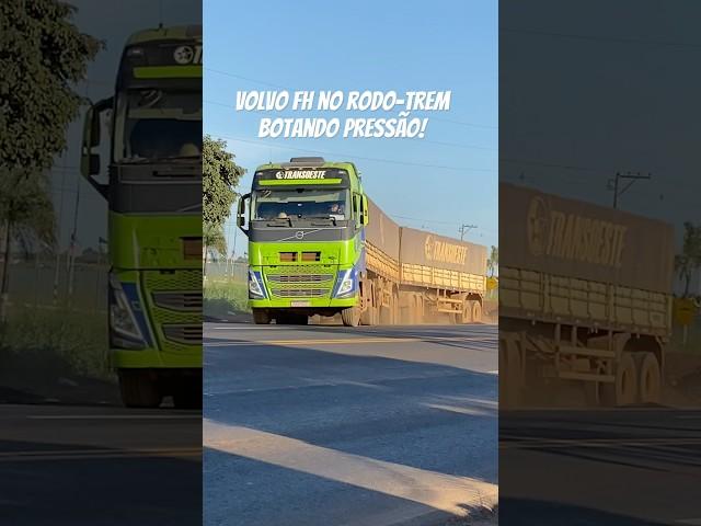 Volvo Fh no rodo-trem botando pressão! #caminhao #volvo #fh #musica #sertanejo #shorts #viralvideo