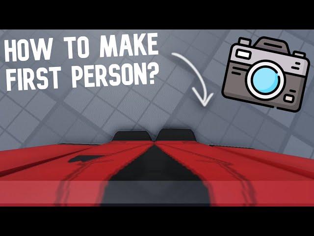 How to Make FIRST PERSON? | Roblox Studio Tutorial