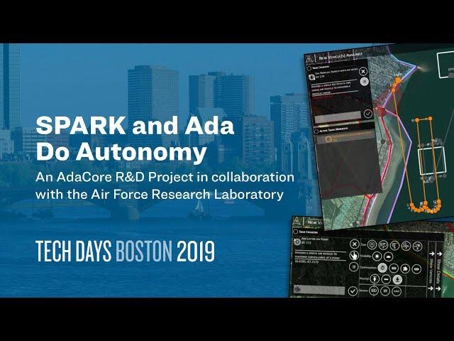 SPARK and Ada Do Autonomy — AdaCore R&D project with the AFRL