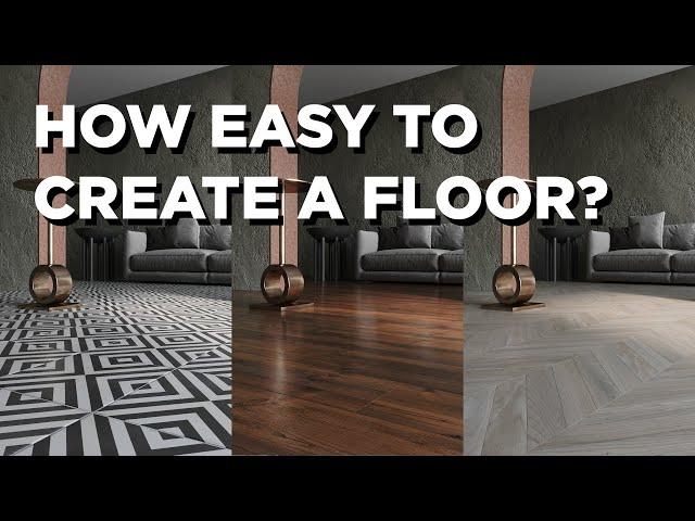 3dsMax Corona Photo Realistic Floor Material (Easy Way)