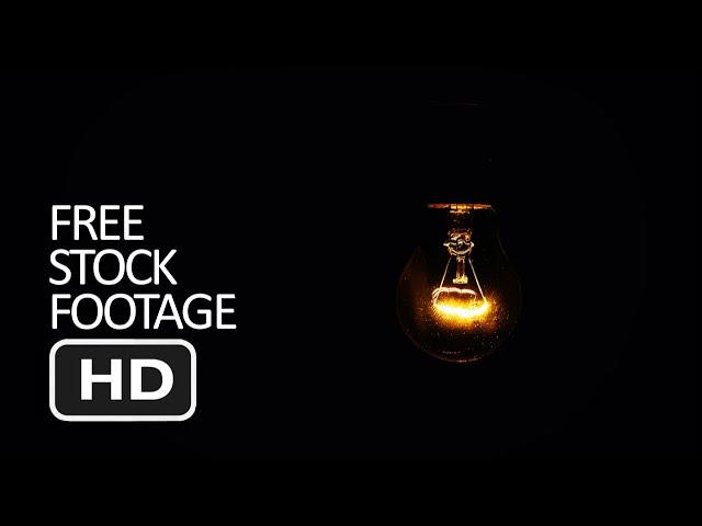 Free Stock Footage - Flickering Light Bulb Animated