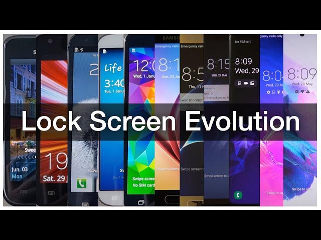 Samsung Galaxy Lock Screen Evolution (2.2 - 14)