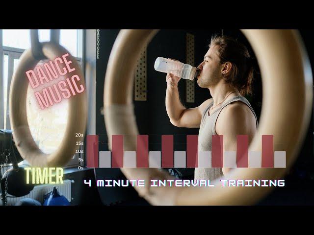 4 Minutes TABATA timer - Interval Training timer with music 20/10