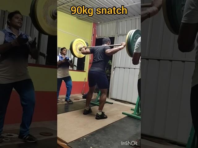 90kg snatch  #weightlifting #gym