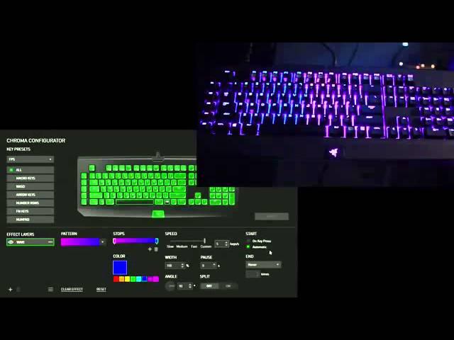 New Razer Chroma Keyboard Configurator for Synapse 2 0   Colors & Effects