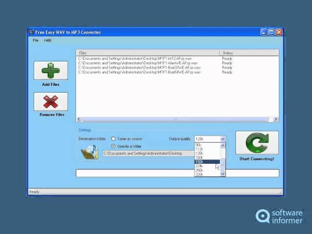 Free Easy WAV to MP3 Converter video demo