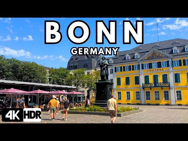 Bonn, Germany 4K HDR Walking Tour | Explore Historic Landmarks & Scenic Beauty in Summer