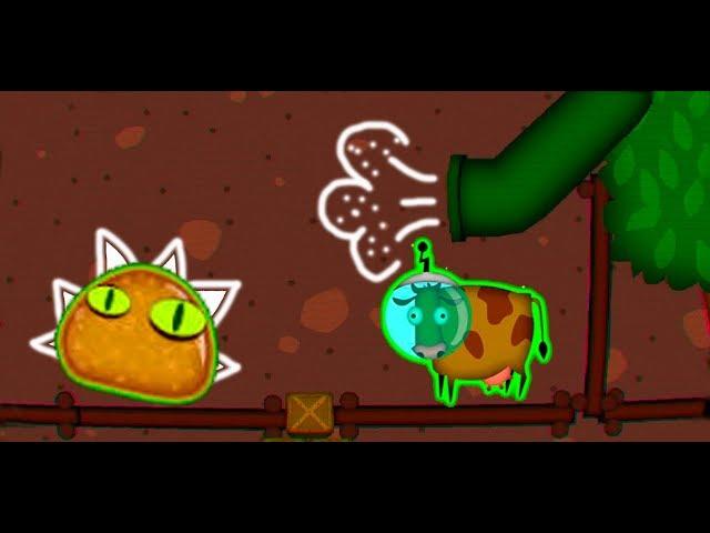 Лизун слизняк захватывает мир #15. Глазастик на ферме. Серия 15. Игра Mutant Blobs Attack