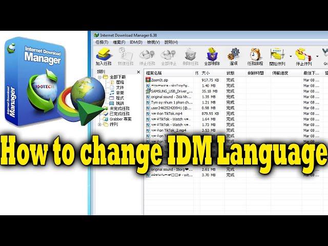 [Tips] How to change IDM (Internet Download Manager) Language Easily