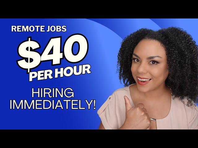 Hiring Immediately, Work From Home Remote Jobs For 2024!