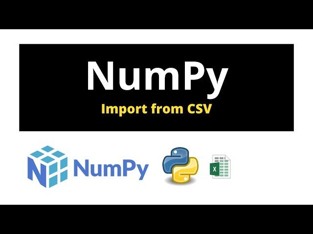 NumPy load array from a CSV