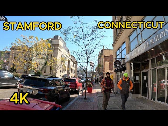 EXPLORING Downtown STAMFORD CONNECTICUT (11  03, 23)!!!