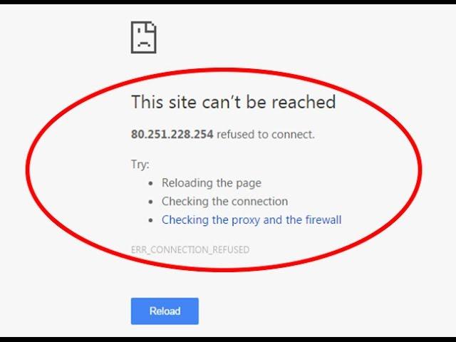 Fix This site can't be reached|ERR_CONNECTION_REFUSED in Google chrome