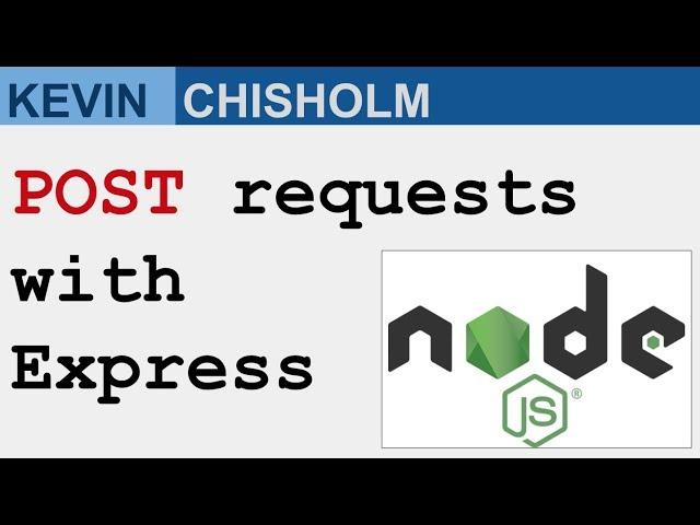 Handling POST requests with Express and Node.js