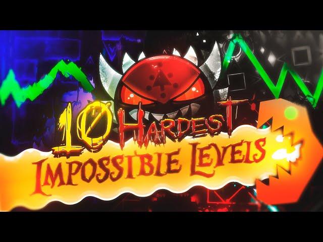 The NEW TOP 10 HARDEST IMPOSSIBLE LEVELS!!! | in [8K] Full Detail - Geometry Dash 2.2