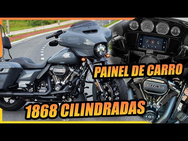 UMA MOTO COM FORÇA E TAMANHO DE CARRO *HARLEY DAVIDSON STREET GLIDE 114 EM DETALHES*