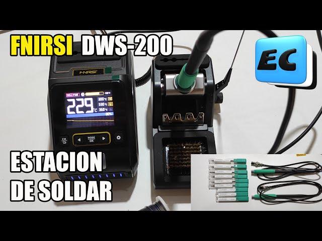 ESTACION DE SOLDAR FNIRSI DWS-200 REVIEW EN ESPAÑOL