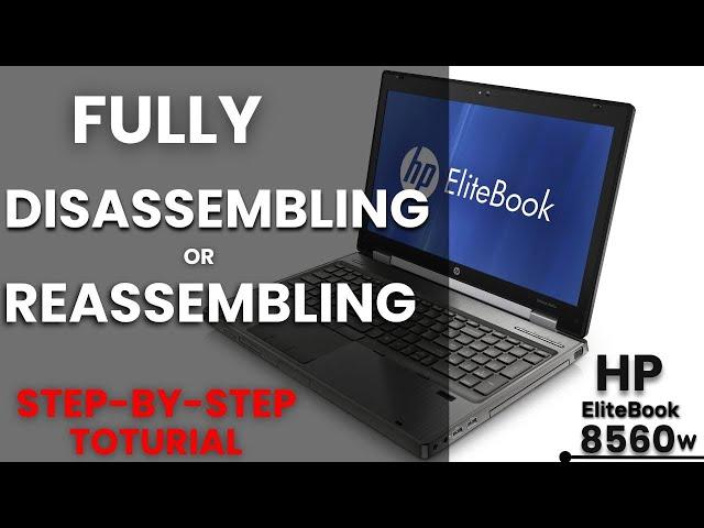 HP Elitebook 8560w Disassembly and thermal paste replacement │Hp laptop Disassembly