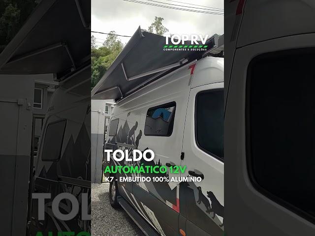 Toldo Automático 12V para Motorhome ou Trailer - ROOF PRO da TOP RV #motorhome #camper #camping