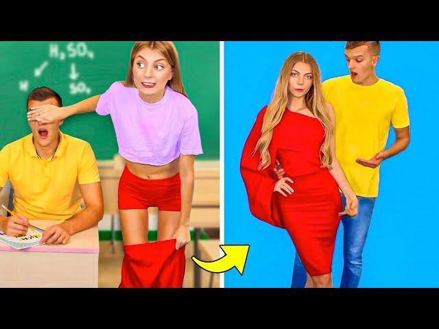 SIMPLE CLOTHES HACKS FOR GIRLS! School Supplies Ideas & DIY Outfit by Mariana ZD