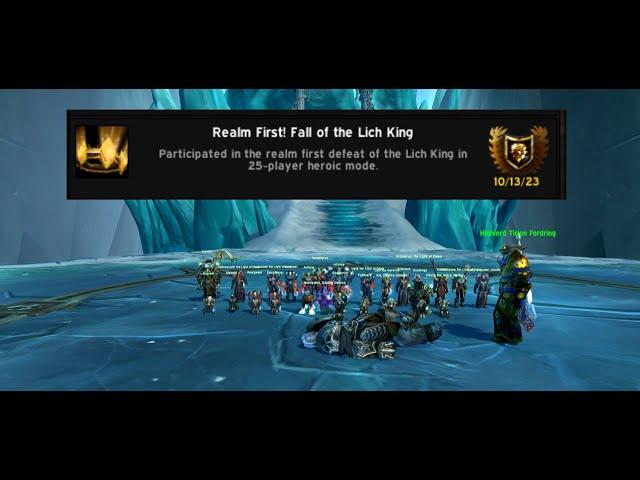 [Progress] Icecrown Citadel 25 HEROIC - WORLD FIRST -WoW Classic - Resto Shaman PoV