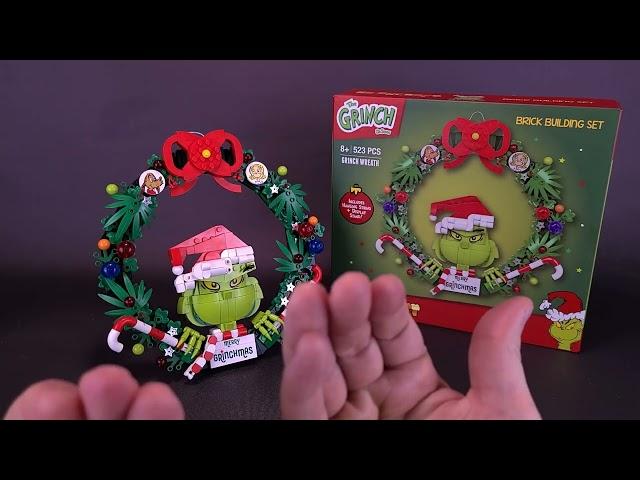 Brickcraft Grinch Wreath Building Kit | #christmasspot 2024