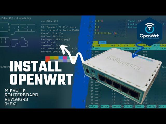 Installing OpenWRT on the RB750Gr3 proxy for tuning || using a usb modem || Ex-root Gr3