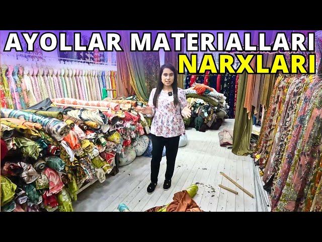 AYOLLAR UCHUN MATERIALLAR NARXLARI 2024 | KO'YLAKLAR | KIYIMLAR