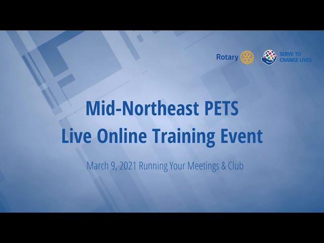 Mid-Northeast PETS Week #3