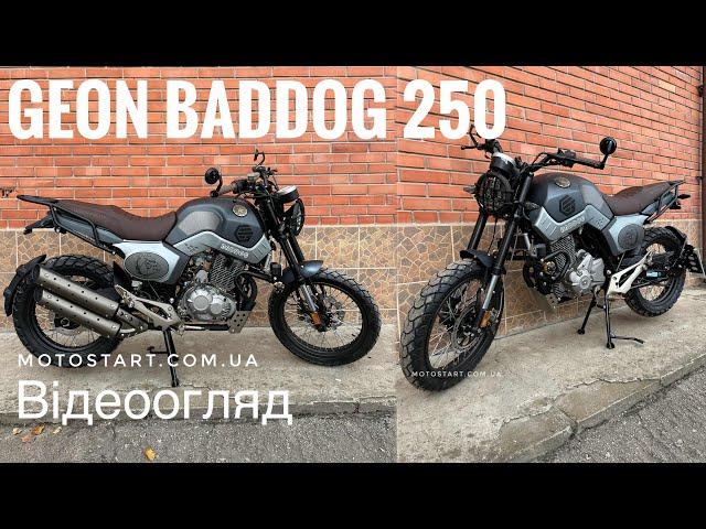 Відеоогляд новинки 2024 року - Geon BadDog 250. Мотостарт