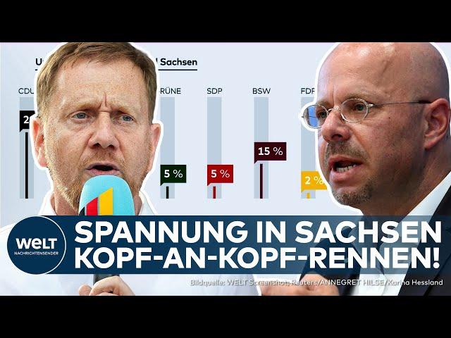 SURVEYS SAXONY: AFD and CDU in exciting head-to-head race shortly before state elections